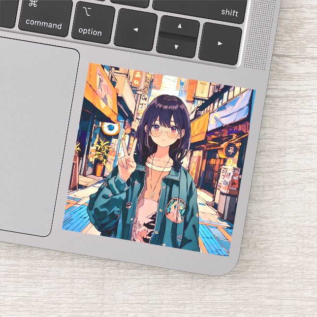 寿司娘アイコンシール seal｜GenerativeAI Klistermärken (Detalj)