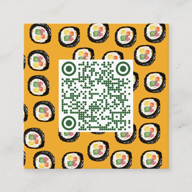 巻き寿司 FYRKANTIGT VISITKORT (Framsida)