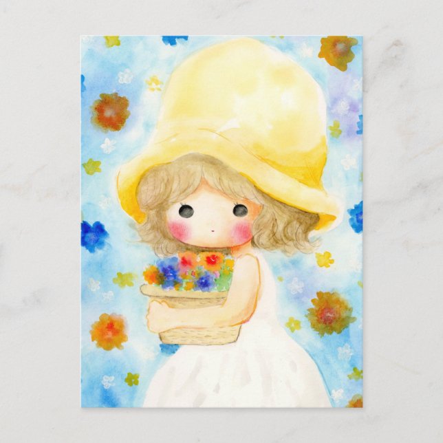 帽子大きいかな HELG VYKORT (Framsida)