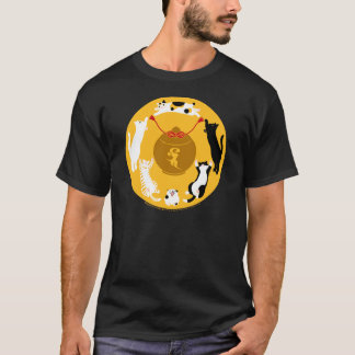 御守六猫 Tシャツ ダークカラー T SHIRT