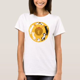 御守六猫 Tシャツ レディース T SHIRT