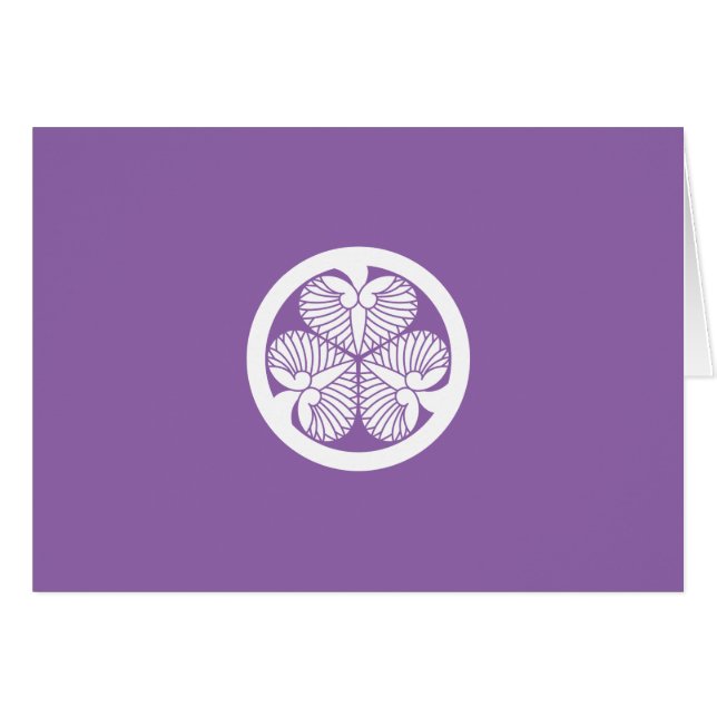 徳 川 葵(五 代 綱 吉)23 bud hälsningskort (Framsidan Horizontal)