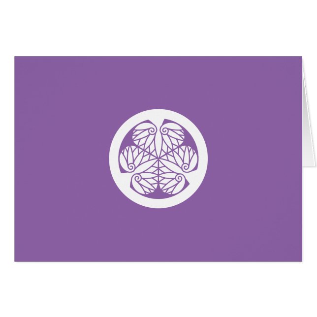 徳 川 葵(13 蕊)江 戸 HÄLSNINGSKORT (Framsidan Horizontal)