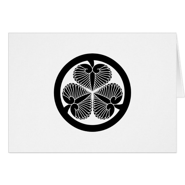 徳 川(6 代 ・ 家31 anbudsförfarande)8 hälsningskort (Framsidan Horizontal)