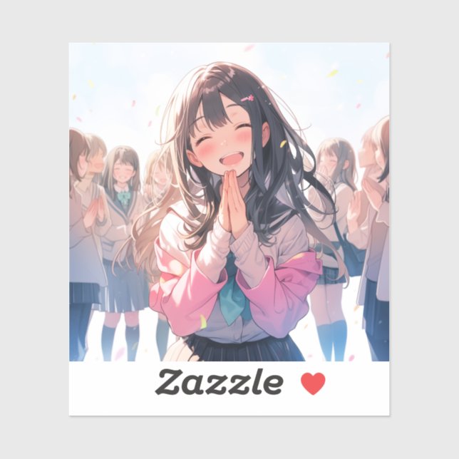 【感謝シール】ありがとうJK｜寿司娘 GenerativeAI Klistermärken (Ark)