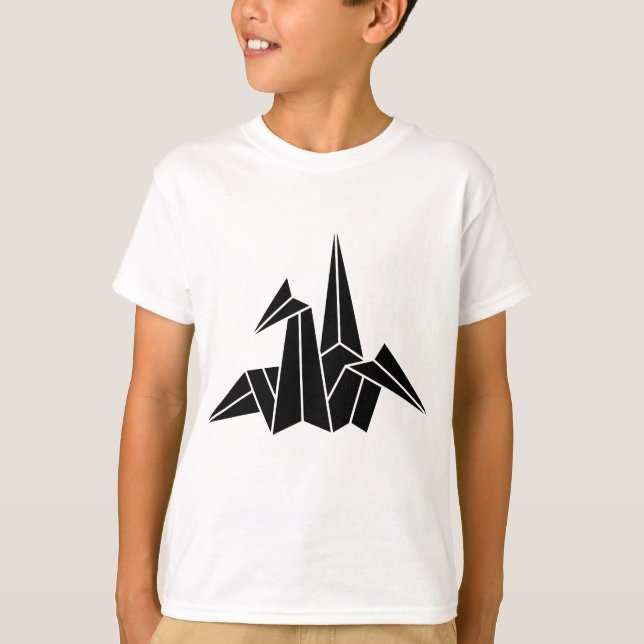折り鶴 T SHIRT (Framsida)