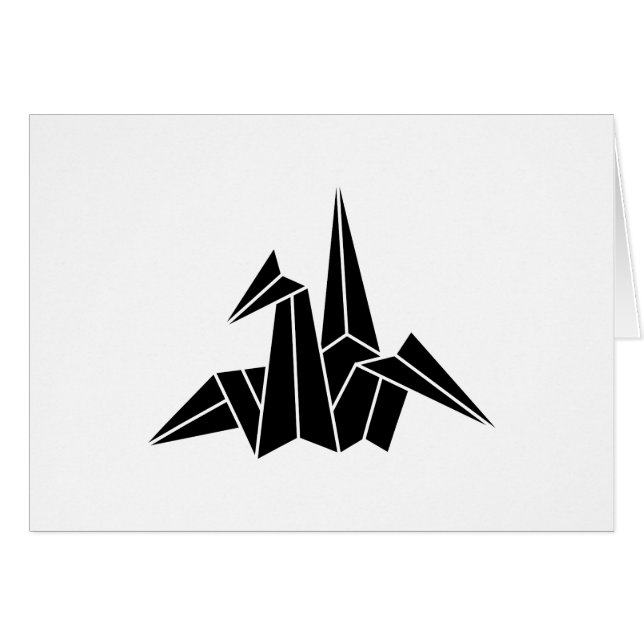 折 り 鶴 HÄLSNINGSKORT (Framsidan Horizontal)