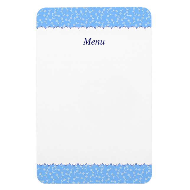 文字　カスタマイズ　夕化粧　ブルー    マグネット MAGNET (Vertikal)