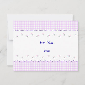 文字 カスタマイズ 野ばら チェック ピンク JULKORT