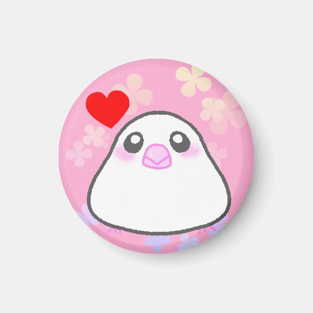 文鳥ぴょんちゃんLOVEマグネット MAGNET (Framsidan)