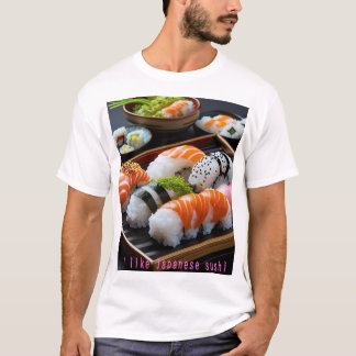 「日本の寿司:至福のひととき(Japanese Sushi: A Moment of Bliss)」 T Shirt