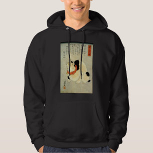 日本猫 japansk katt för 国芳, Kuniyoshi, Ukiyo-e Hoodie