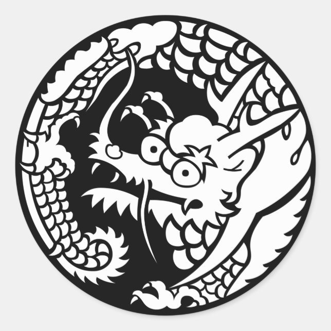 日蓮宗龍の丸 RUNT KLISTERMÄRKE (Framsida)