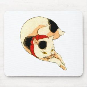 日 猫, 国 japansk 芳, Kuniyoshi, Ukiyo-e Musmatta