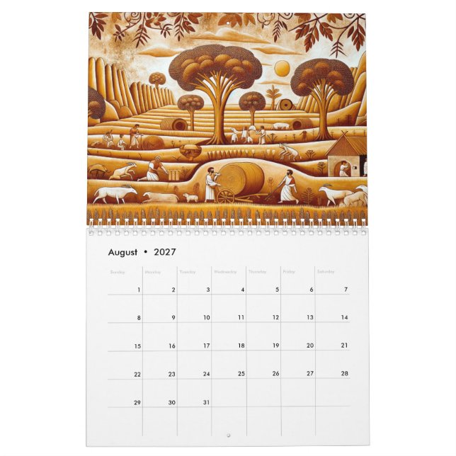 時代を旅する: 古代の風景 KALENDER (Aug 2027)