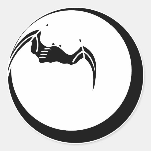 月に蝙蝠 RUNT KLISTERMÄRKE (Framsida)