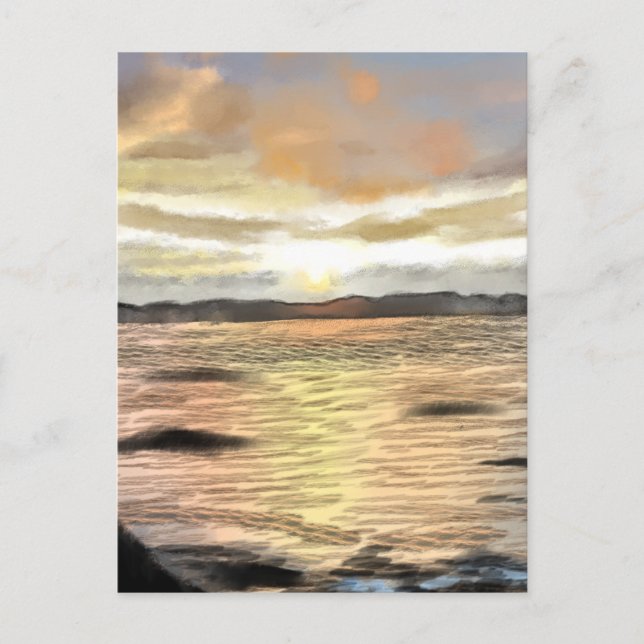 朝焼けの海 VYKORT (Framsida)