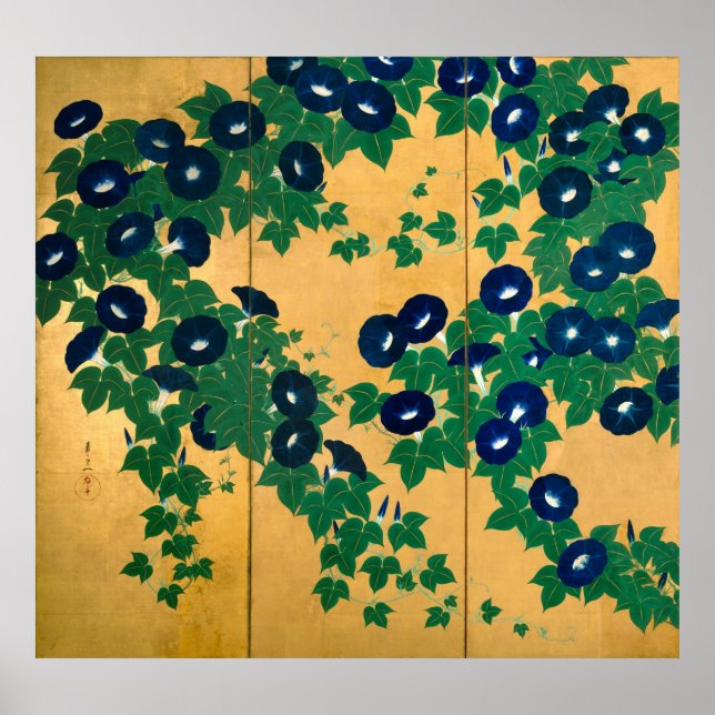 朝 顔(部 分), 其 一 God morgon, Kiitsu Poster (Framsidan)