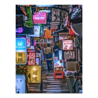 東京の居酒屋街Lサイズ FOTOTRYCK