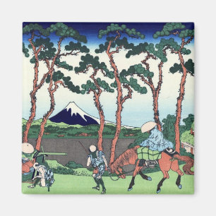 東海道保土ケ谷 北斎 beskådar Mount Fuji från Hodogaya, Magnet