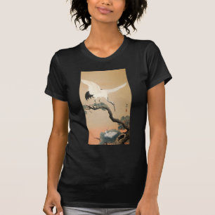 松に鶴 古邨kran på grästräd, Koson, Ukiyo-e Tee Shirt