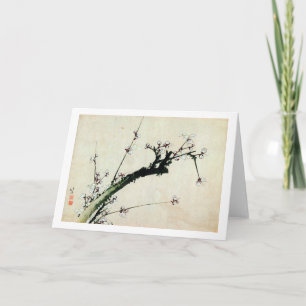 梅花 北斎plommonblommar, Hokusai, Ukiyo-e Kort