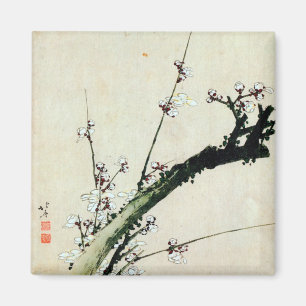 梅 花, 北 Blommar av 斎, Hokusai, Ukiyo-e Magnet
