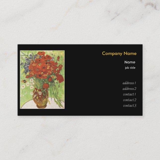 梵 高 Vincent van Gogh Visitkort (Framsida)