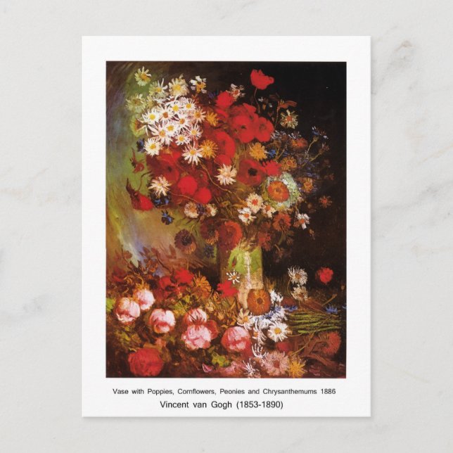 梵 高 Vincent Van Gogh Vykort (Framsida)