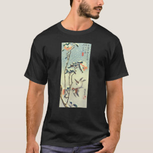 椿 雀, 広 重 Camellia och Sparrow, Hiroshige, Ukiyo-e T-shirt