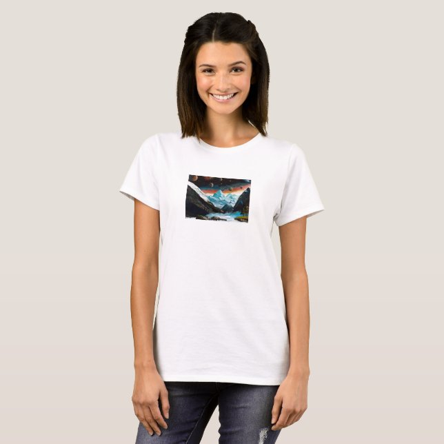 極地の渓流 T-SHIRT (Hel framsida)