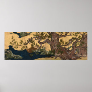 檜図 Cypress Tree Kano Eitoku Poster