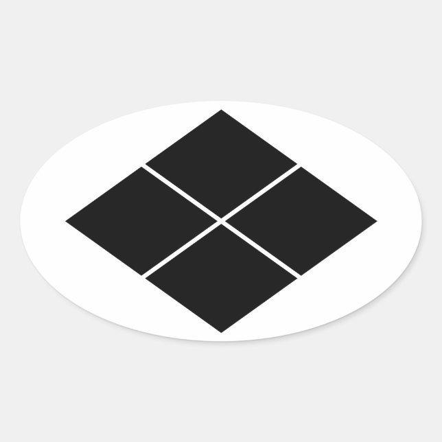 武田菱 OVALT KLISTERMÄRKE (Framsida)