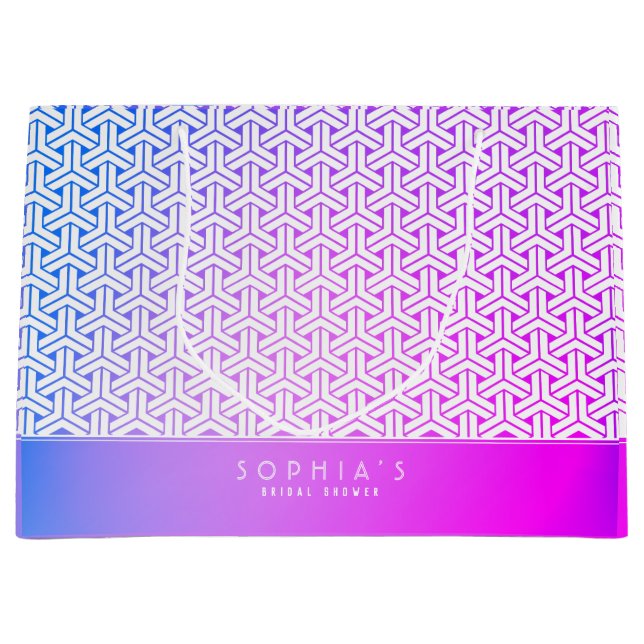 毘沙門亀甲 japansk KIMONO presentpåse (Framsidan)