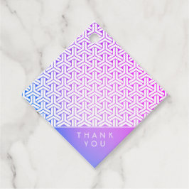 毘沙門亀甲 KIMONO mönster Tack meddelanden tagg Gåvor Etiketter