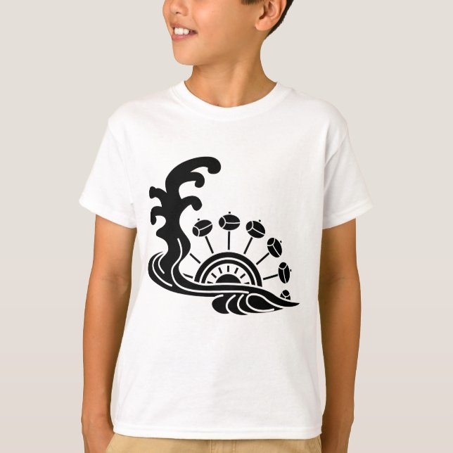 水に水車 T-SHIRT (Framsida)