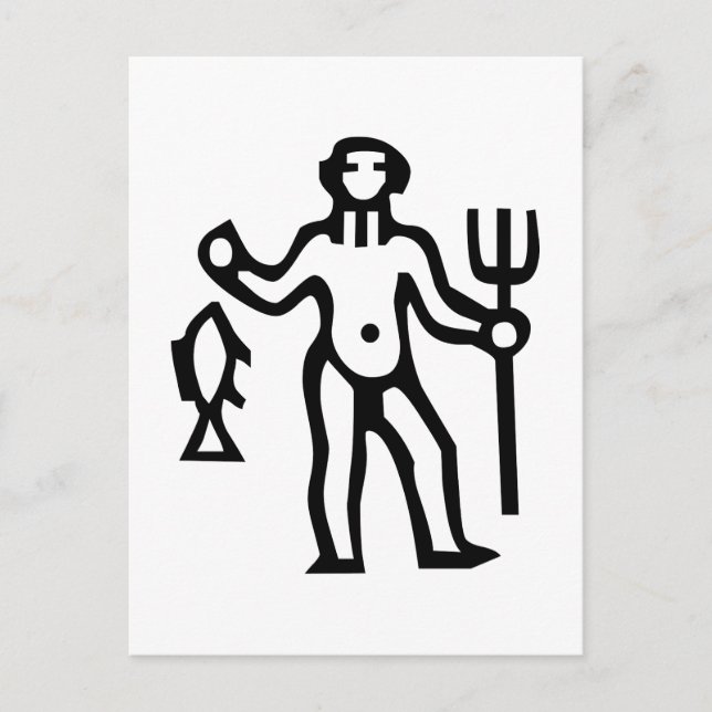 水 座, Aquarius, Constellation(Zodiac) Vykort (Framsida)