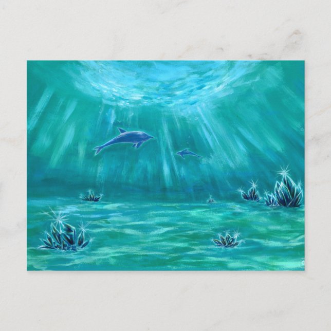 水 晶 と イ ル カ の 3 VYKORT (Framsida)