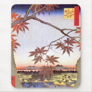 江戸の紅葉 広重lönn av Edo, Hiroshige, Ukiyo-e Musmatta