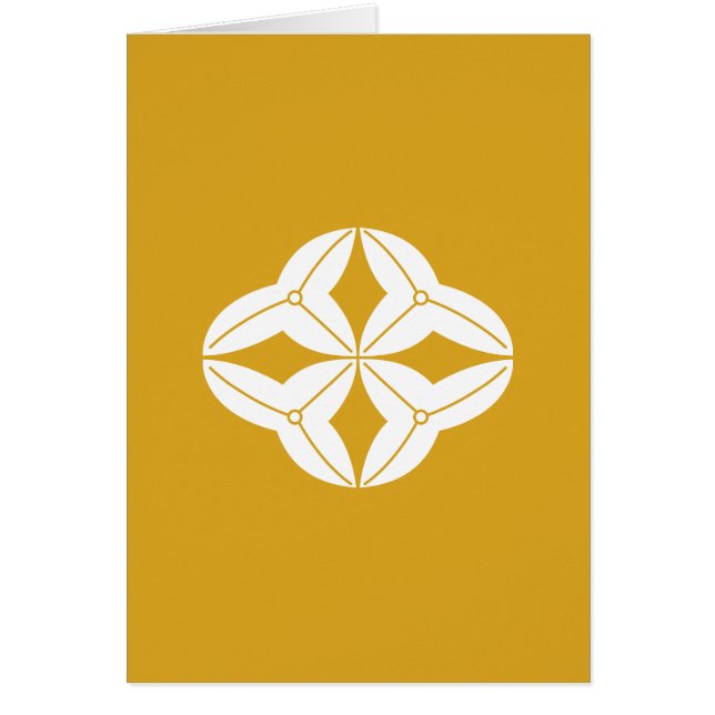 沢 瀉 七 宝 HÄLSNINGSKORT (Framsidan)