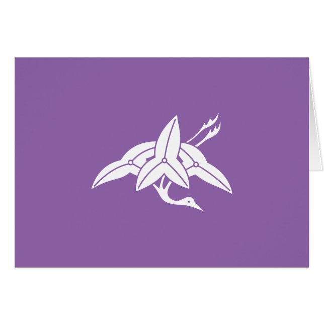 沢 瀉 鶴 HÄLSNINGSKORT (Framsidan Horizontal)