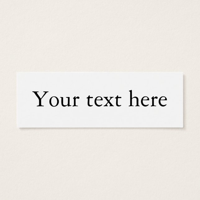 活字中毒(book addict) bookmark litet visitkort (Baksidan)
