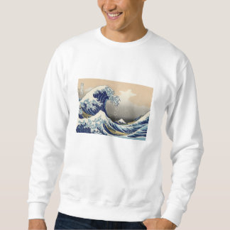 浮世絵スウェット ukiyoe sweat 葛飾北斎 「富嶽三十六景 神奈川沖浪」 スウェットシャツ lång ärmad tröja