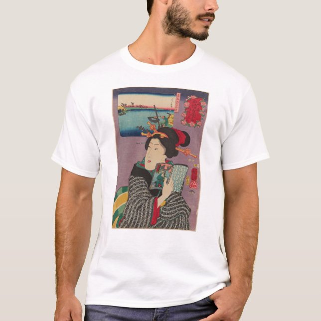 浮世絵 (ukiyo-e) t shirt (Framsida)