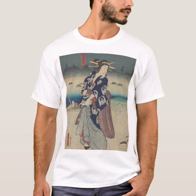 浮世絵　ukiyo-e t shirt (Framsida)