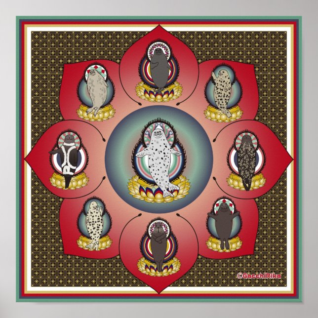 海豹曼荼羅（seal  mandala） poster (Framsidan)