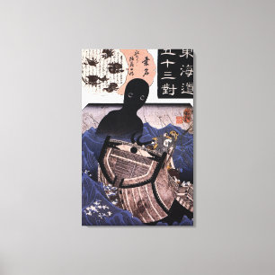 海 主, 国 japanska 芳, Kuniyoshi, Ukiyo-e Canvastryck