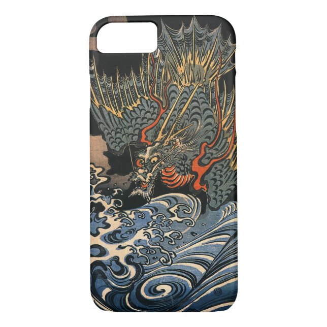 海 龍, 国 芳, Sea Dragon, Kuniyoshi, Ukiyo-e Case-Mate iPhone Skal (Baksida)