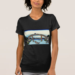 深 川 万 橋 下, 北 bud Visa Mt.Fuji från Fukagawa, Hokus T Shirt