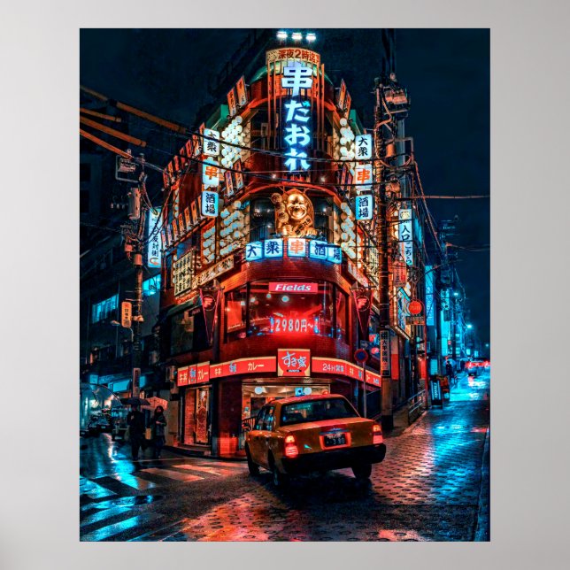 渋谷の居酒屋とタクシー2Lサイズ  POSTER (Framsidan)